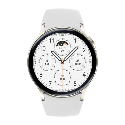 Sense 6 1.43 AMOLED Screen IP68 Waterproof Bluetooth Call Smartwatch Supports Health Monitoring(Starlight) by bashfashion