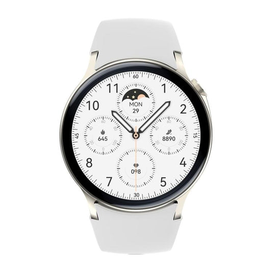 Sense 6 1.43 AMOLED Screen IP68 Waterproof Bluetooth Call Smartwatch Supports Health Monitoring(Starlight) by bashfashion