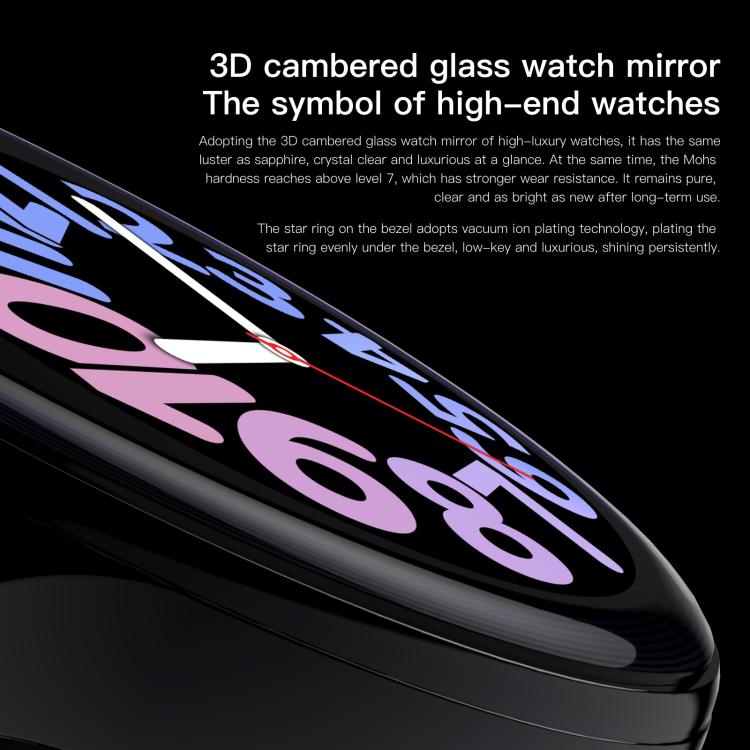 Sense 6 1.43 AMOLED Screen IP68 Waterproof Bluetooth Call Smartwatch Supports Health Monitoring(Pink) by bashfashion