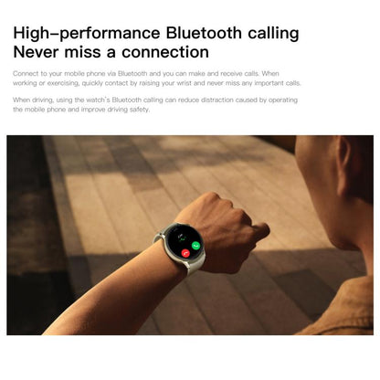 Sense 6 1.43 AMOLED Screen IP68 Waterproof Bluetooth Call Smartwatch Supports Health Monitoring(Starlight) by bashfashion