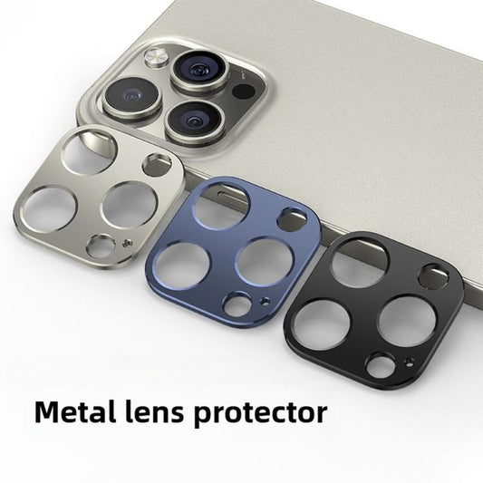 For iPhone 13 Pro Kalebol Metal Hollow Lens Protection Ring(Silver) by Kalebol