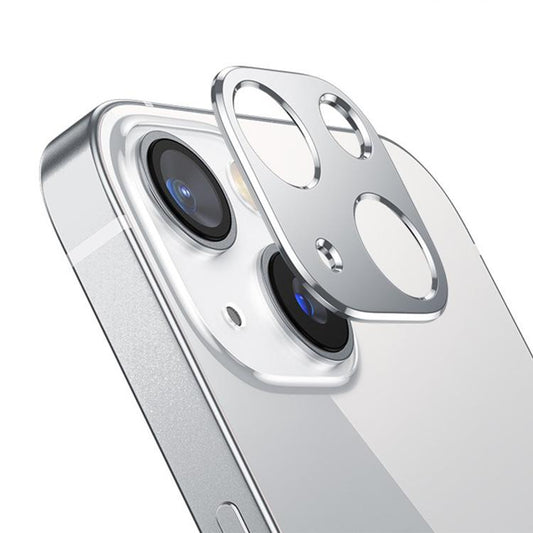 For iPhone 13 mini Kalebol Metal Hollow Lens Protection Ring(Silver) by Kalebol
