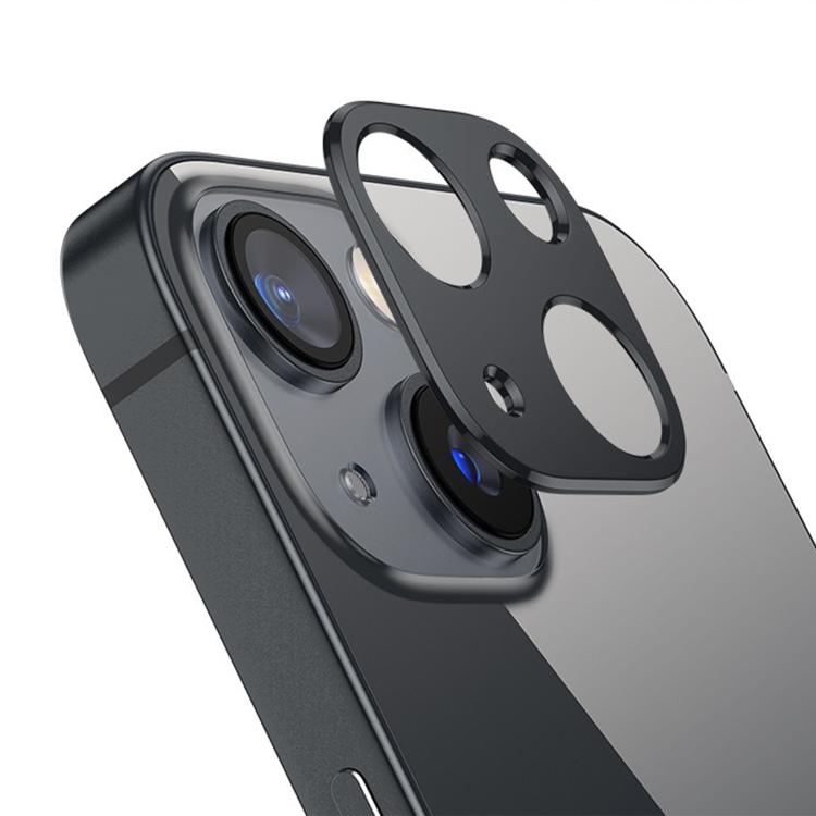 For iPhone 13 Kalebol Metal Hollow Lens Protection Ring(Black) by Kalebol