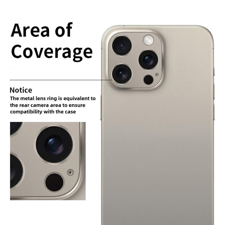 For iPhone 13 Kalebol Metal Hollow Lens Protection Ring(Black) by Kalebol