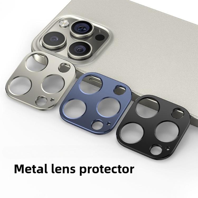 For iPhone 15 Pro Kalebol Metal Hollow Lens Protection Ring(Ink Gray) by Kalebol