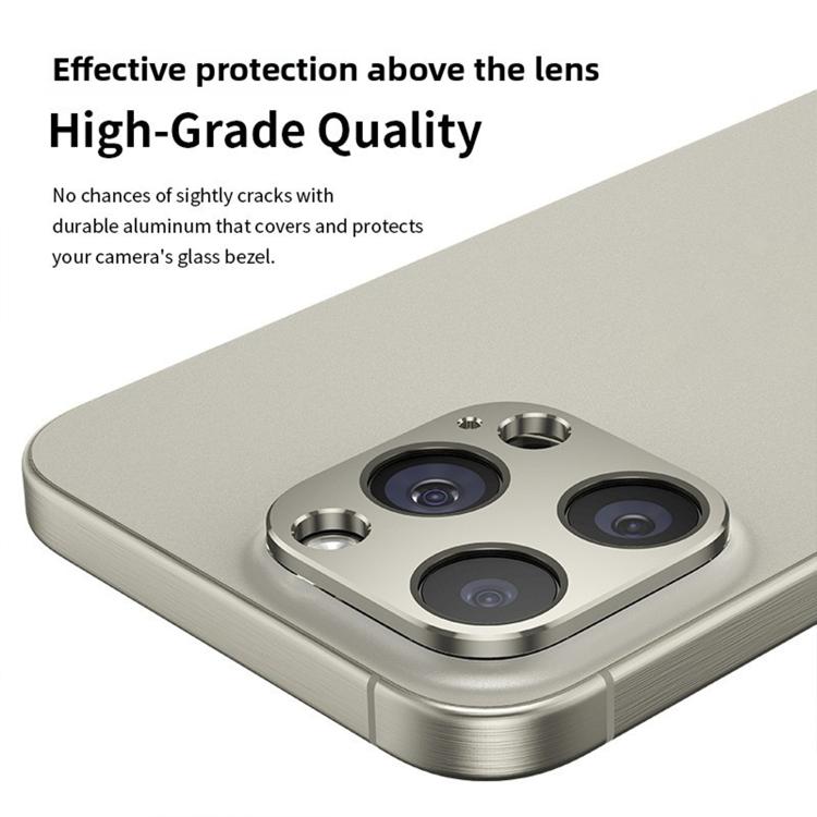 For iPhone 16 Pro Kalebol Metal Hollow Lens Protection Ring(Titanium) by Kalebol