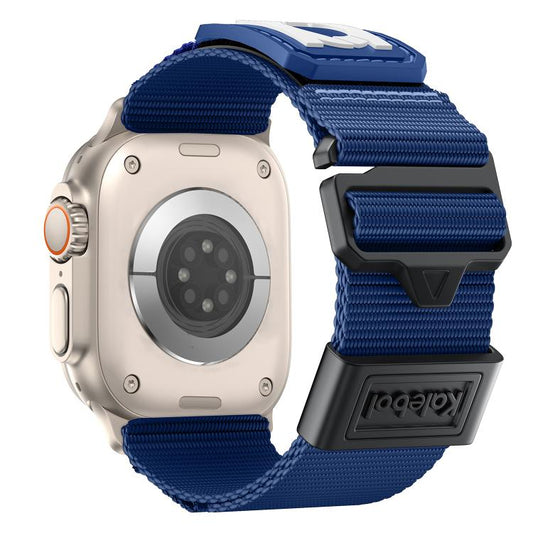 For Apple Watch 42mm / 41mm / 40mm / 38mm Kalebol Braided Nylon Sport Watch Band(Blue) by Kalebol