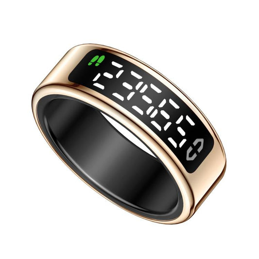 SY01 SIZE 11 Smart Ring, Support Heart Rate / Blood Oxygen / Sleep Monitoring / Multiple Sport Modes(Rose Gold) by bashfashion