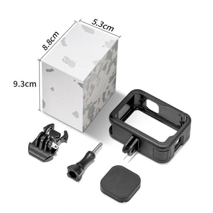 For GoPro HERO13 Black / HERO12 Black Dual Cold Shoes Frame Expansion PA Cage with Side Interface Cover by bashfashion