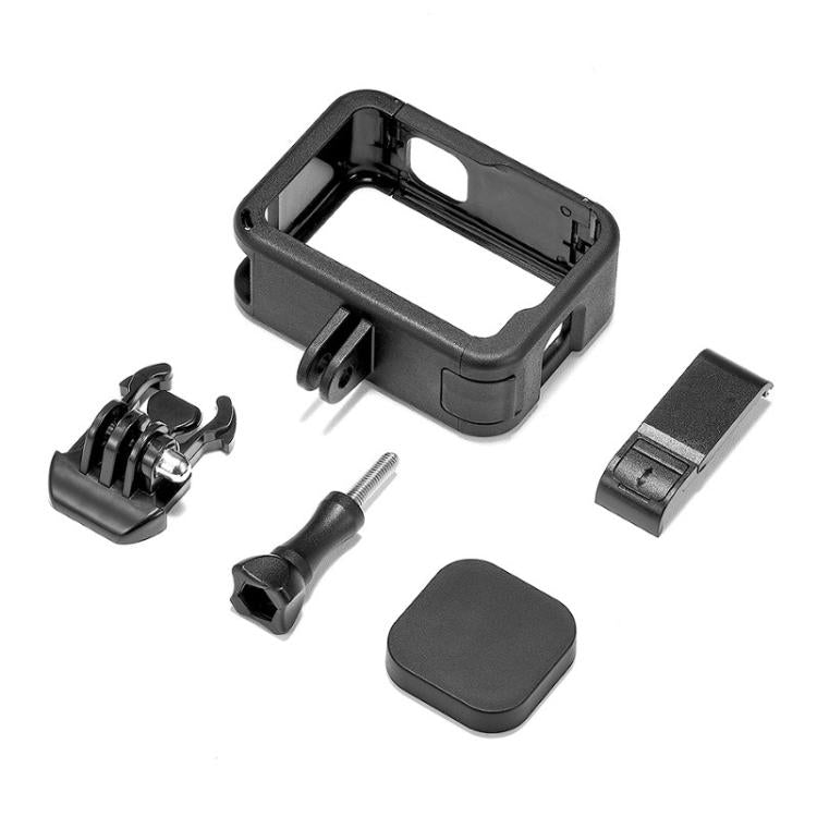 For GoPro HERO13 Black / HERO12 Black Dual Cold Shoes Frame Expansion PA Cage with Side Interface Cover by bashfashion