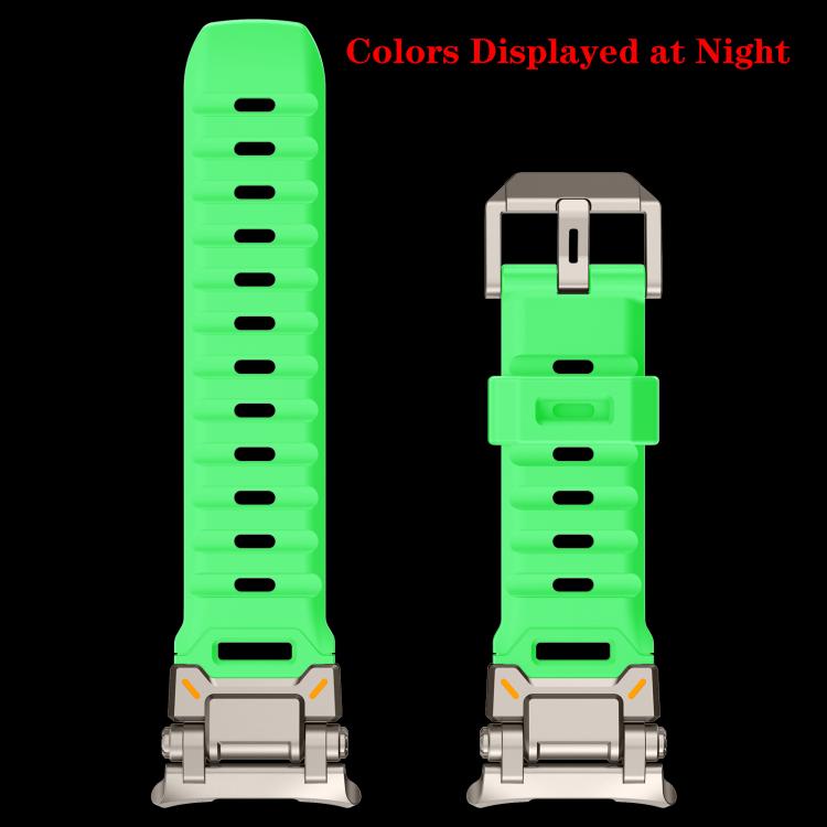 For Samsung Galaxy Watch Ultra 47mm / Ultra 2025 Explorer Metal Head Fluororubber Watch Band(Titanium White) by bashfashion