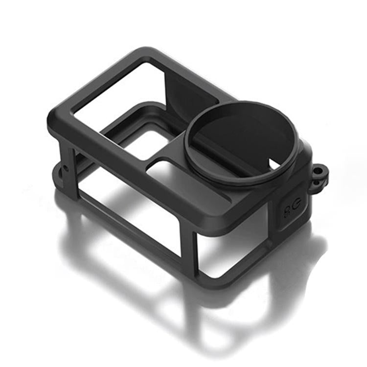 For DJI Action 5 Pro / 4 / 3 Soft Silicone Shockproof Protective Case Cover with Lens Cap(Black) by bashfashion