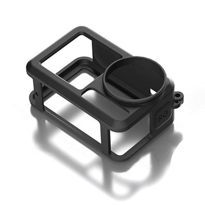 For DJI Action 5 Pro / 4 / 3 Soft Silicone Shockproof Protective Case Cover with Lens Cap(Black) by bashfashion