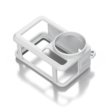 For DJI Action 5 Pro / 4 / 3 Soft Silicone Shockproof Protective Case Cover with Lens Cap(Gray White) by bashfashion