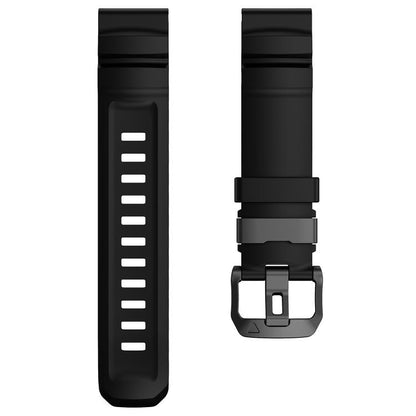 For Gamin 26mm Wild Trail Sport Silicone Watch Band(Black) by bashfashion