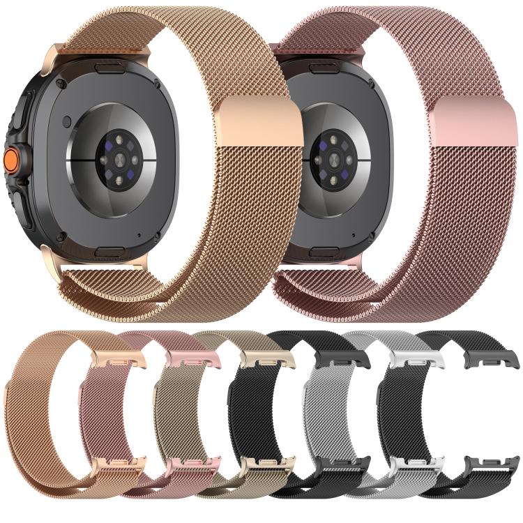 For Samsung Galaxy Watch8 / Watch8 Classic Milan Magnetic Stainless Steel Watch Band(Titanium Gray) by bashfashion