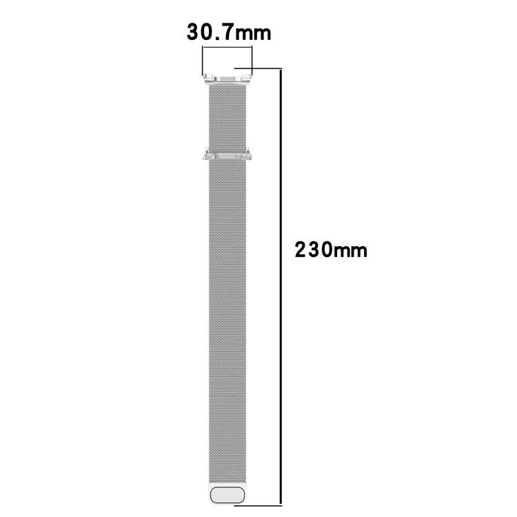 For Samsung Galaxy Watch8 / Watch8 Classic Milan Magnetic Stainless Steel Watch Band(Titanium Gray) by bashfashion