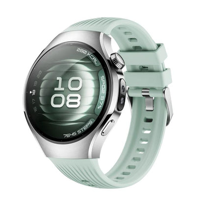 For Huawei Watch 5 42mm Vertical Silicone Watch Band(Light Green) by bashfashion