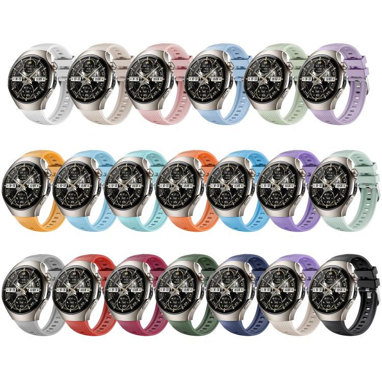 For Huawei Watch 5 46mm Vertical Silicone Watch Band(Starlight) by bashfashion