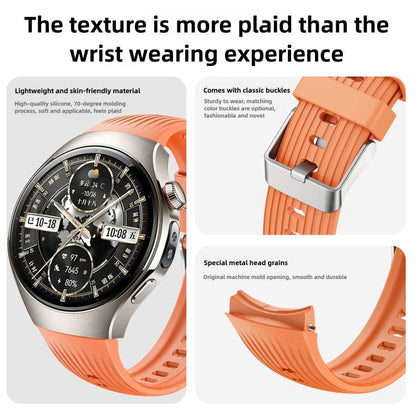 For Huawei Watch 5 42mm Vertical Silicone Watch Band(Starlight) by bashfashion