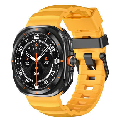 For Samsung Galaxy Watch Ultra 47mm / Ultra 2025 Wild Trail Silicone Sports Watch Band(Yellow) by bashfashion