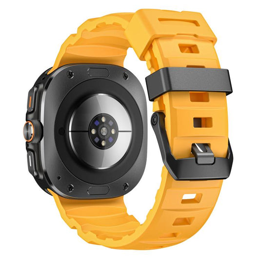 For Samsung Galaxy Watch Ultra 47mm / Ultra 2025 Wild Trail Silicone Sports Watch Band(Yellow) by bashfashion