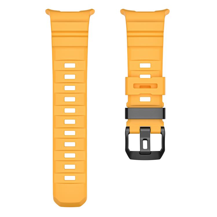 For Samsung Galaxy Watch Ultra 47mm / Ultra 2025 Wild Trail Silicone Sports Watch Band(Yellow) by bashfashion