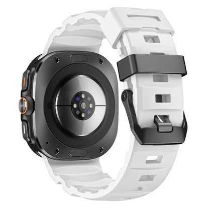 For Samsung Galaxy Watch Ultra 47mm / Ultra 2025 Wild Trail Silicone Sports Watch Band(White) by bashfashion
