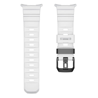 For Samsung Galaxy Watch Ultra 47mm / Ultra 2025 Wild Trail Silicone Sports Watch Band(White) by bashfashion
