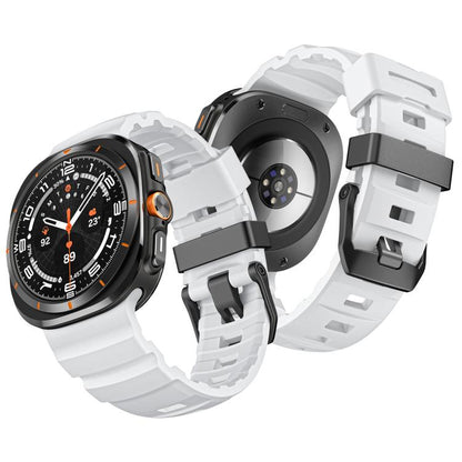 For Samsung Galaxy Watch Ultra 47mm / Ultra 2025 Wild Trail Silicone Sports Watch Band(White) by bashfashion