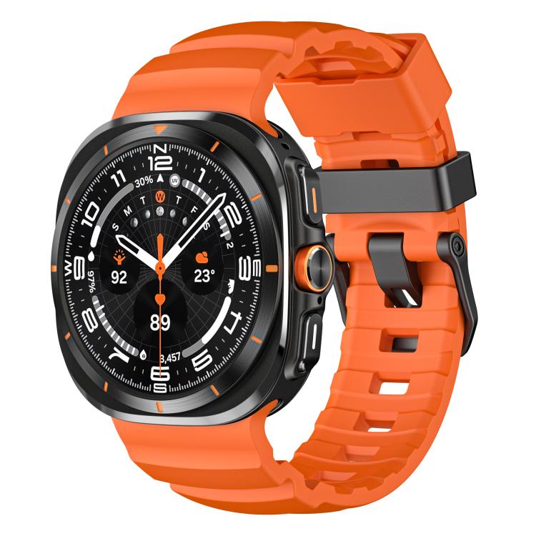 For Samsung Galaxy Watch Ultra 47mm / Ultra 2025 Wild Trail Silicone Sports Watch Band(Orange) by bashfashion