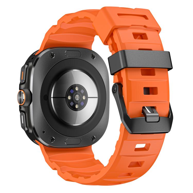 For Samsung Galaxy Watch Ultra 47mm / Ultra 2025 Wild Trail Silicone Sports Watch Band(Orange) by bashfashion
