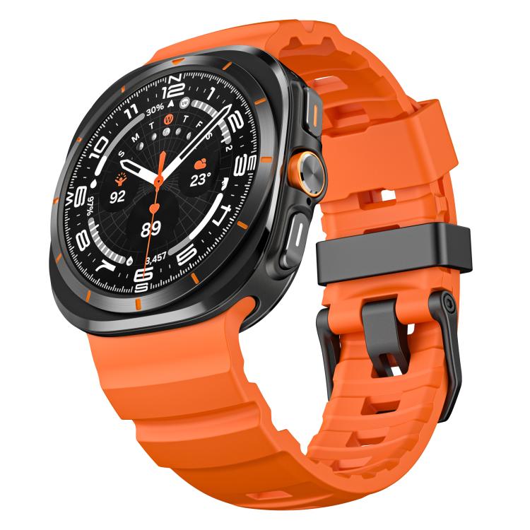 For Samsung Galaxy Watch Ultra 47mm / Ultra 2025 Wild Trail Silicone Sports Watch Band(Orange) by bashfashion