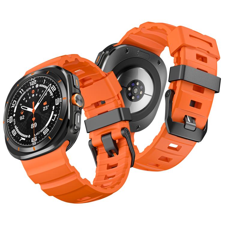 For Samsung Galaxy Watch Ultra 47mm / Ultra 2025 Wild Trail Silicone Sports Watch Band(Orange) by bashfashion