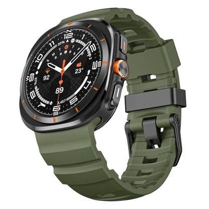 For Samsung Galaxy Watch Ultra 47mm / Ultra 2025 Wild Trail Silicone Sports Watch Band(Green) by bashfashion