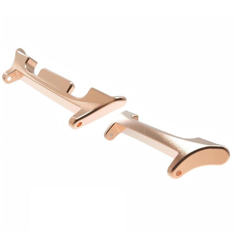 For Samsung Galaxy Watch Ultra 2025 22mm One Pair Metal Head Watch Band Connector(Rose Gold) by bashfashion