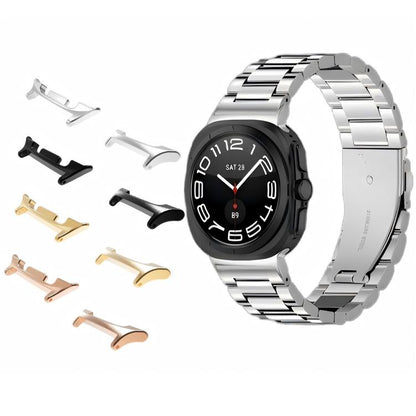 For Samsung Galaxy Watch Ultra 2025 20mm One Pair Metal Head Watch Band Connector(Silver) by bashfashion