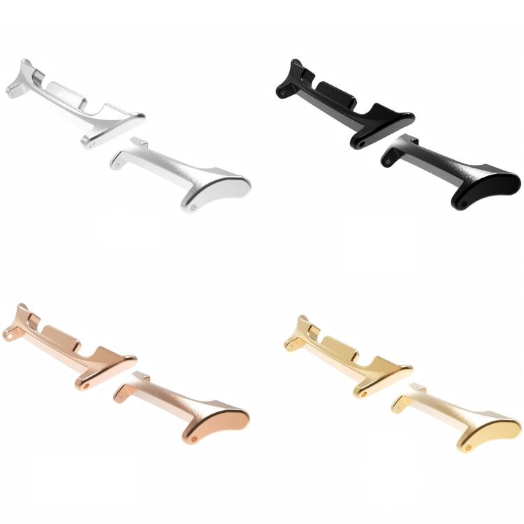 For Samsung Galaxy Watch Ultra 2025 22mm One Pair Metal Head Watch Band Connector(Gold) by bashfashion