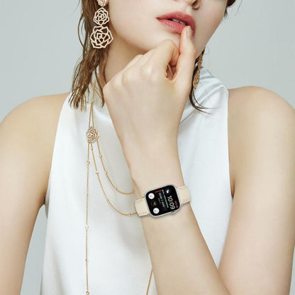 For Apple Watch 46mm / 49mm / 45mm / 44mm Lychee Texture Silver Turtle Back Buckle Leather Watch Band(Pink) by bashfashion