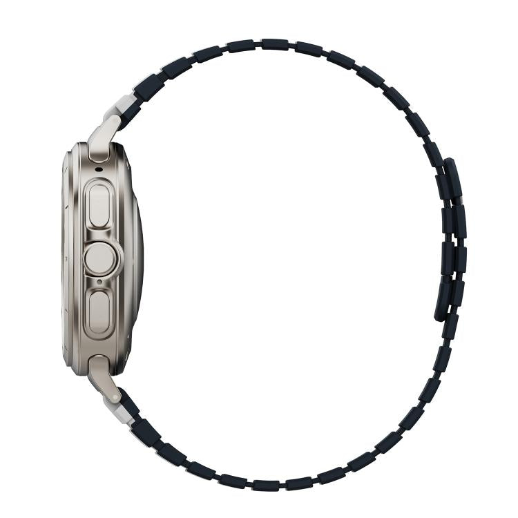 For Samsung Galaxy Watch Ultra 47mm / Ultra 2025 Magnetic Two Color Silicone Watch Band(White Black) by bashfashion