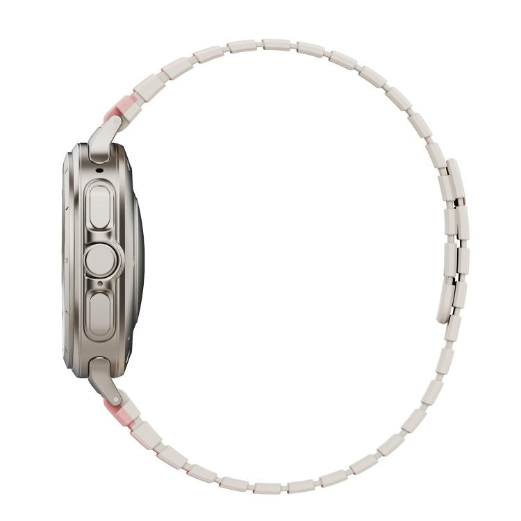 For Samsung Galaxy Watch Ultra 47mm / Ultra 2025 Magnetic Two Color Silicone Watch Band(Pink Starlight) by bashfashion