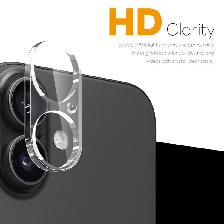 For iPhone 17 2pcs NORTHJO Camera Lens Protector 3D HD Tempered Glass Film(Clear) by NORTHJO