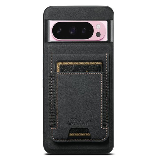 For Google Pixel 10 Suteni H17 Litchi Texture Leather Magnetic Detachable Wallet Phone Case(Black) by Suteni