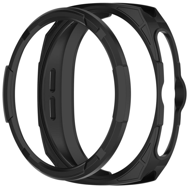 For Samsung Galaxy Watch8 Classic 46mm Hollow Armor Protector TPU Watch Protective Cover(Black) by bashfashion