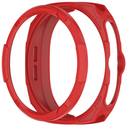 For Samsung Galaxy Watch8 Classic 46mm Hollow Armor Protector TPU Watch Protective Cover(Red) by bashfashion