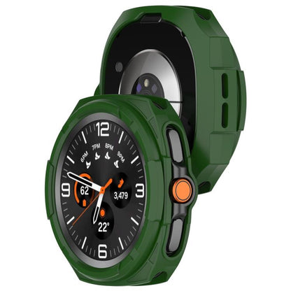 For Samsung Galaxy Watch8 Classic 46mm Hollow Armor Protector TPU Watch Protective Cover(Green) by bashfashion