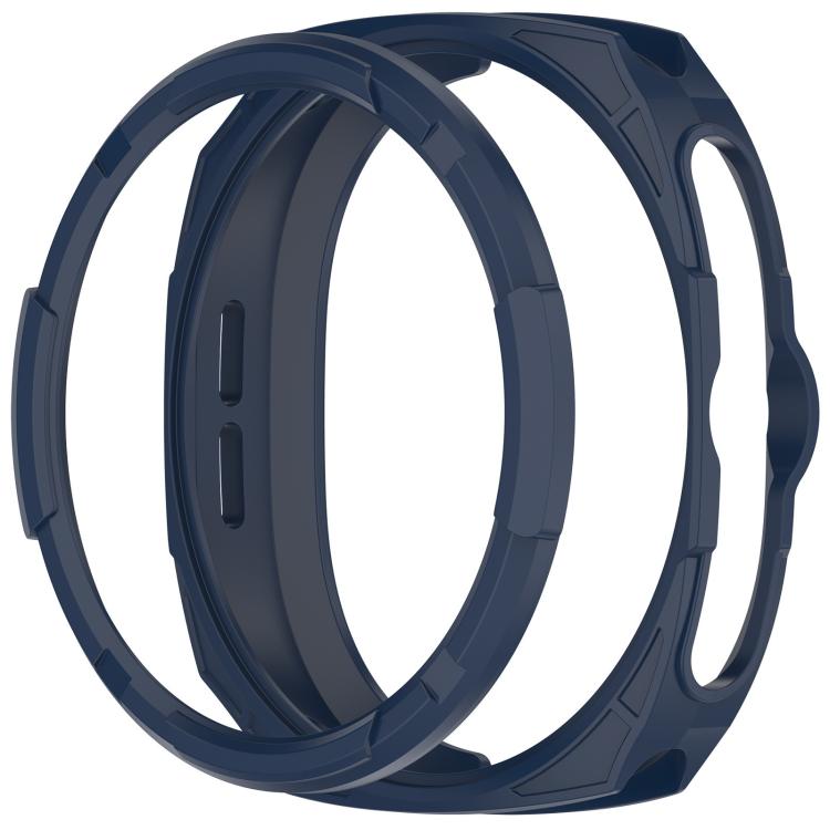 For Samsung Galaxy Watch8 Classic 46mm Hollow Armor Protector TPU Watch Protective Cover(Midnight Blue) by bashfashion