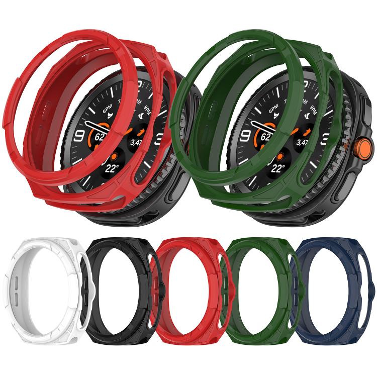 For Samsung Galaxy Watch8 Classic 46mm Hollow Armor Protector TPU Watch Protective Cover(Green) by bashfashion