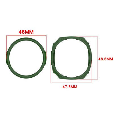 For Samsung Galaxy Watch8 Classic 46mm Hollow Armor Protector TPU Watch Protective Cover(Green) by bashfashion