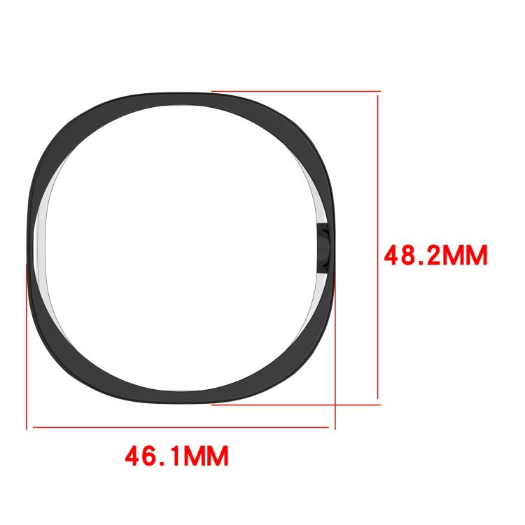 For Samsung Galaxy Watch8 Classic 46mm Half Coverage Hollow TPU Watch Protective Cover(Transparent) by bashfashion